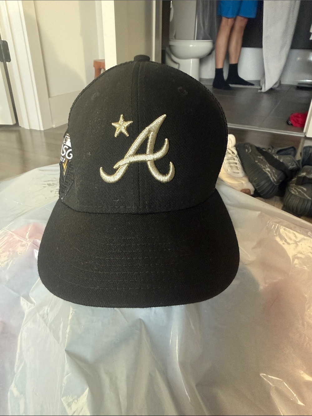 Atlanta Braves Black AllStar Game 2022 Baseball Cap with Gold 'A' Logo